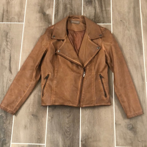 bagatelle Jackets & Blazers - Faux Leather Moto Jacket